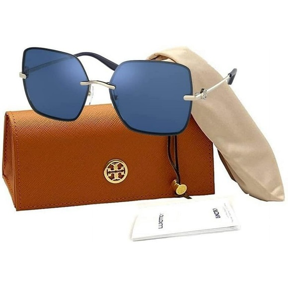 Tory Burch Accessories - New Authentic Tory Burch TY6080 Blue Sunglasses with Orange Case